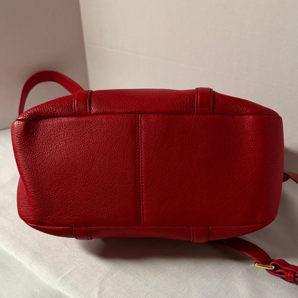 Talbots Red Leather Satchel - Picture 3 of 5